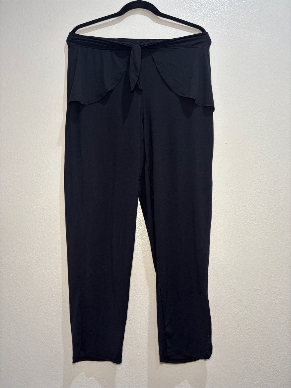 free people movement Black Tie-Waist Relaxed Pants